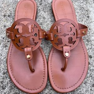 Tory Burch Miller sandals size 10 Camel color